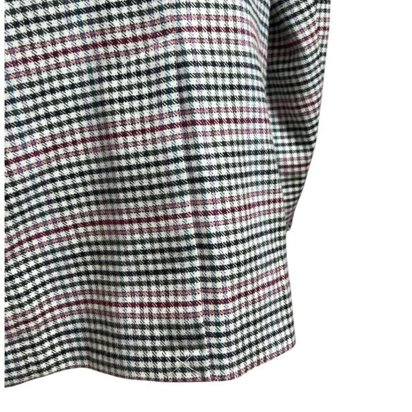 Talbots Plus Women's Multicolor Wool Blend Single Breast Houndstooth Blazer 14W - Picture 6 of 8